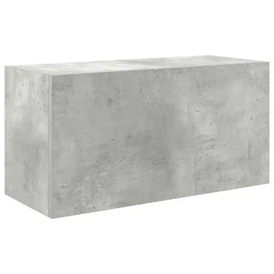 vidaXL Kopalniška stenska omarica betonsko siv 60x25x30 cm inž. les