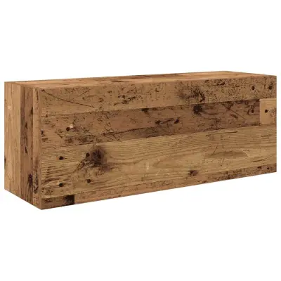 vidaXL Kopalniška stenska omarica starinski les 80x25x30 cm inž. les