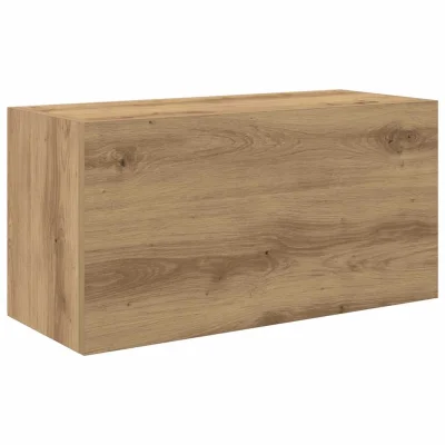 vidaXL Kopalniška stenska omarica artisan hrast 60x25x30 cm inž. les