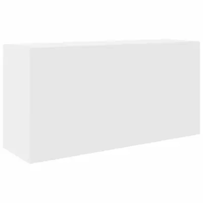 vidaXL Kopalniška stenska omarica bel 80x25x40 cm inž. les