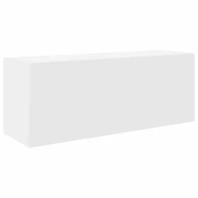 vidaXL Kopalniška stenska omarica bel 80x25x30 cm inž. les