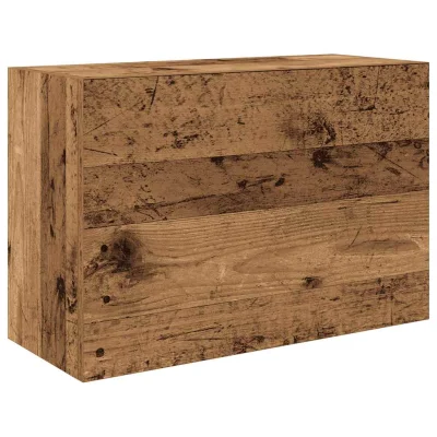 vidaXL Kopalniška stenska omarica starinski les 60x25x40 cm inž. les