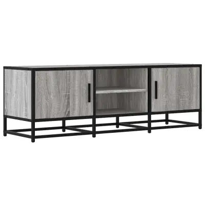 vidaXL TV omarica siva sonoma 120x35x41 cm inženirski les in kovina