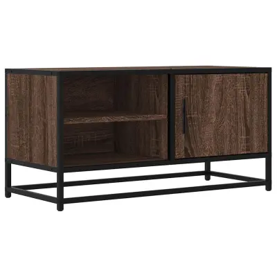 vidaXL TV omarica rjavi hrast 80x34,5x40 cm inženirski les