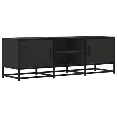 vidaXL TV omarica črna 120x35x41 cm inženirski les in kovina