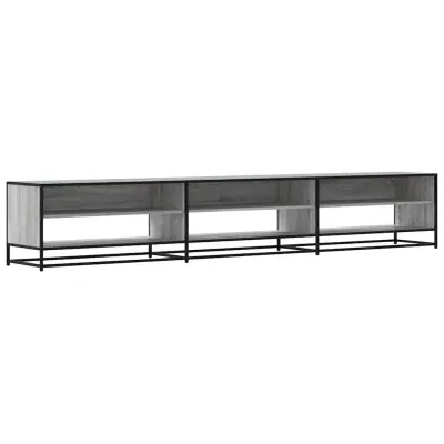 vidaXL TV omarica siva sonoma 270x40x46 cm inženirski les