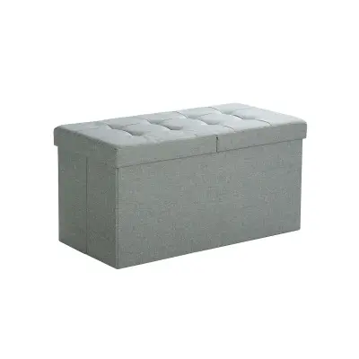 klop, 80 l, tabure z odlagališčem in polovično prevleko, ki se lahko nagne na stran, 76 x 38 x 38 cm, siva, LSF41G