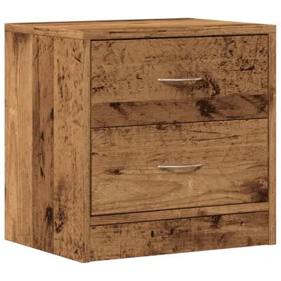 vidaXL Nočna omarica starinski les 40x30x40 cm iverna plošča
