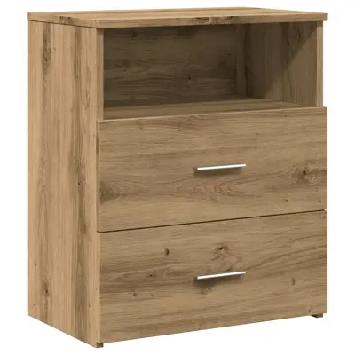 vidaXL Nočna omarica artisan hrast 50x32x60 cm inženirski les