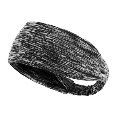 Športni naglavni trak - zračen in vpija znoj Black+Grey