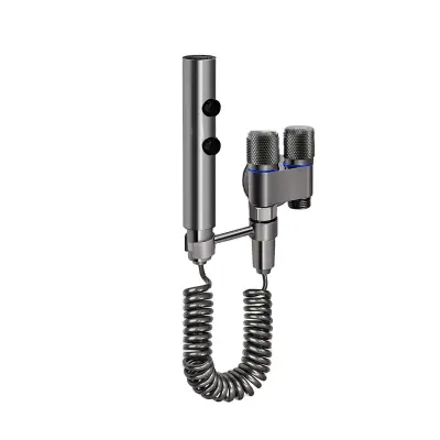 WC razpršilec za dvig tlaka s stojalom in dvema načinoma Grey