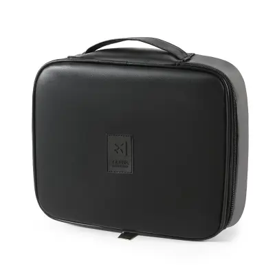 Elegantna kvadratna torba za shranjevanje iz PU usnja Black