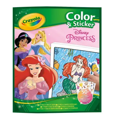 Crayola Disney Princess - Pobarvanka z nalepkami
