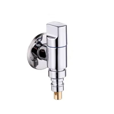 Medeninasti mini kotni enojni izpustni ventil za pralni stroj z zaporo vode