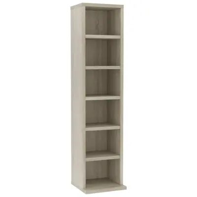 Omarca za CD - CD stojalo - CD regal plošče sonoma hrast 21x20x88 cm konstruiran les