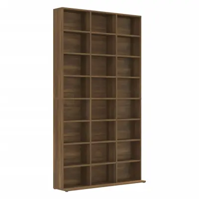 Omarca za CD - CD stojalo - CD regal-je rjavi hrast 102x23x177,5 cm konstruiran les