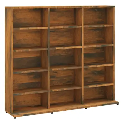 Omarca za CD - CD stojalo - CD regal-je dimljeni hrast 102x23x89,5 cm inženirski les