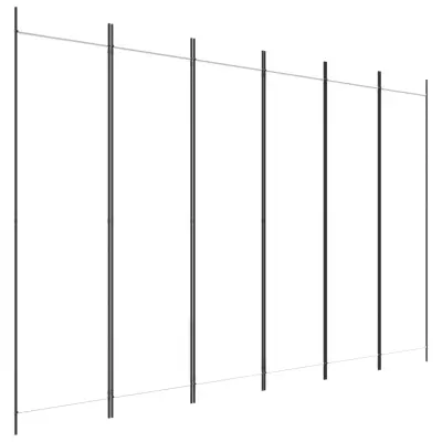 Paravan - Zaslon - Pregrada 6-delni bel 300x200 cm blago