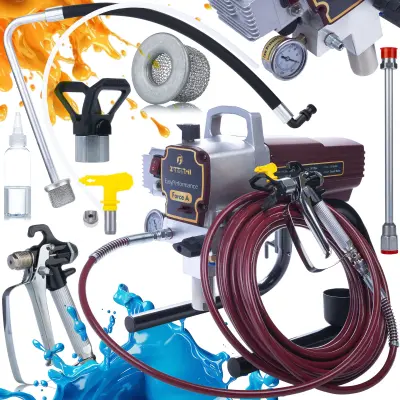 Zenthril Set Agregat za Barvanje Force A – 1500W, 20MPa, 1,8L/min, Šoba 0,019'''' | 15 m Cev, 14,5 kg