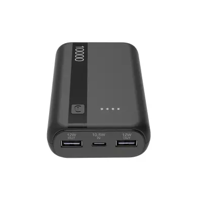 CELLULARLINE ENTRY 10000 mAh, črna prenosna baterija