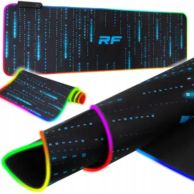 Osvetljena LED RGB računalniška podloga za miško in tipkovnico 80x30cm MATIX RF
