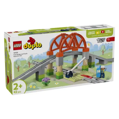 LEGO DUPLO 10426 Razširitveni komplet železniški most in tiri