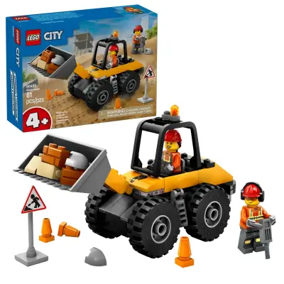 LEGO City 60450 Rumeni gradbeni nakladalnik s kolesi