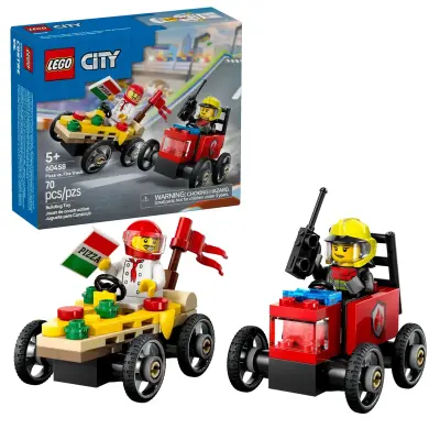 LEGO City 60458 Paket dirkalnih vozil picopek proti gasilcu