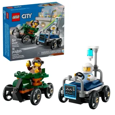 LEGO City 60459 Paket dirkalnih vozil letalo proti bolniški postelji