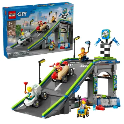 LEGO City 60460 Brez meja: Klančina za dirkanje z avtomobilčki
