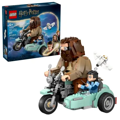 LEGO Harry Potter 76443 Hagridova in Harryjeva vožnja z motornim kolesom