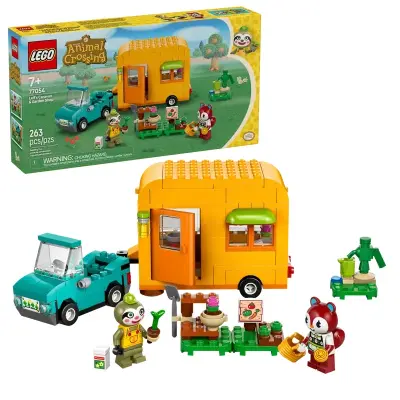 LEGO Animal Crossing 77054 Leif s svojo prikolico in vrtnarsko trgovino
