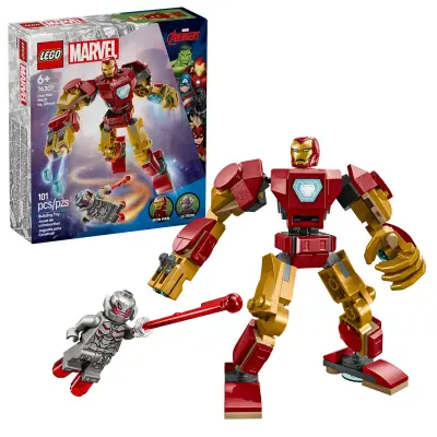 LEGO Marvel 76307 Robotski oklep Iron Man proti Ultronu