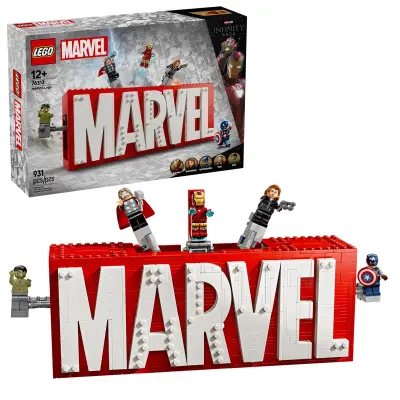 LEGO Marvel 76313 Logotip in minifigure MARVEL