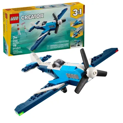LEGO Creator 3 in 1 31160 Zračno vozilo: Tekmovalno letalo