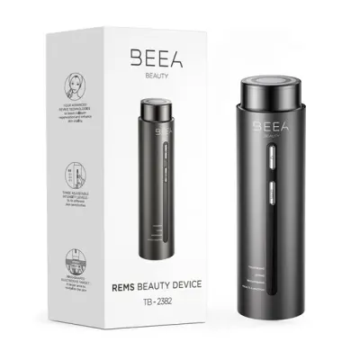 Naprava proti staranju BEEA Beauty REMS REVIVE, RF, EMS, LED, temno siva