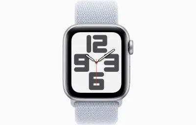 Apple Watch SE2 v3 Cellular 40mm Silver aluminium case with Blue Cloud sport loop pametna ura