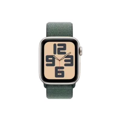 Apple Watch SE2 v3 Cellular 40mm Starlight aluminium case with Lake Green sport loop pametna ura