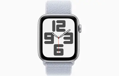 Apple Watch SE2 v3 Cellular 44mm Silver aluminium case with Blue Cloud sport loop pametna ura