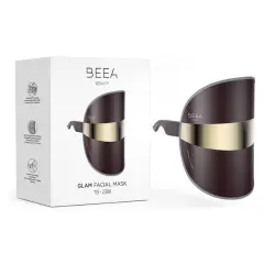 LED Maska za obraz BEEA Beauty GLAM REVIVE, LED, kakavovo rjava