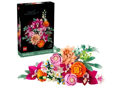 LEGO Botanical Collection 10342 Čudovit šopek z rožnatimi cvetovi
