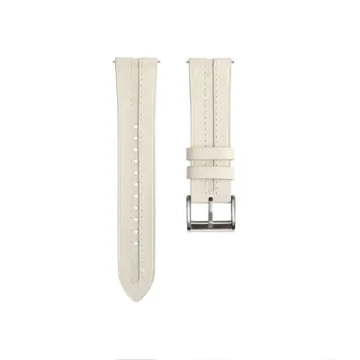Usnjen pašček za uro - 22 mm - slonokoščena Beige