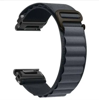 Pašček za uro Garmin Fenix 8/8S/6/6X/7/7X/Pro/Tactix DarkGrey 20 mm