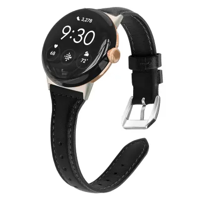 Usnjen pašček za uro Google Pixel Watch 3 45 mm Black