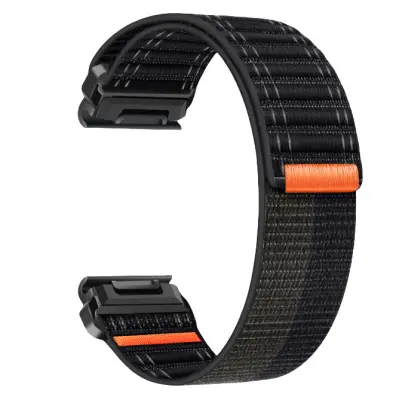 Najlonski pašček za uro Garmin Fenix 8/567X/pro/Epix 935/965 Black+Grey 22 mm
