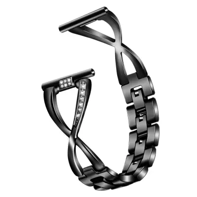 Zlata ura v starinskem slogu s paščkom 20 mm za Samsung Watch 4/5/6 Black