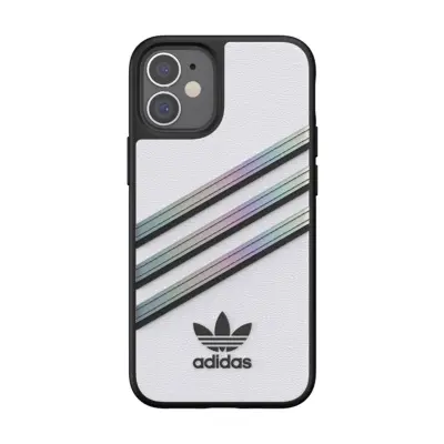 Adidas, Zaš?itno ohišje za iPhone 12 Mini Originals 3 Stripes, Bela