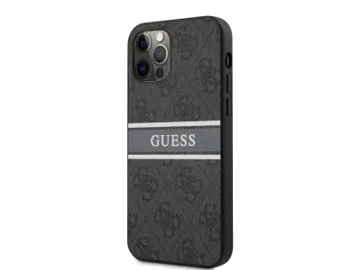 Guess, Ohišje za Apple iPhone 12 Pro Max Stripe, Siva