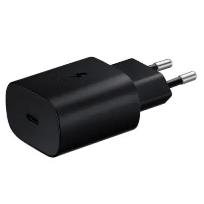 Samsung, Paket 1 25 W hitri omrežni polnilnik USB C 1 slušalke slušalke USB-C, ?rna