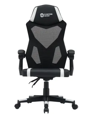 CANYON GAMING MCH01 FLOW črno/bel ergonomski gaming stol